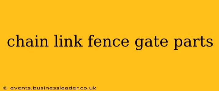 chain link fence gate parts