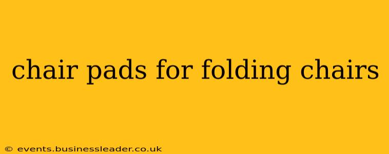 chair pads for folding chairs