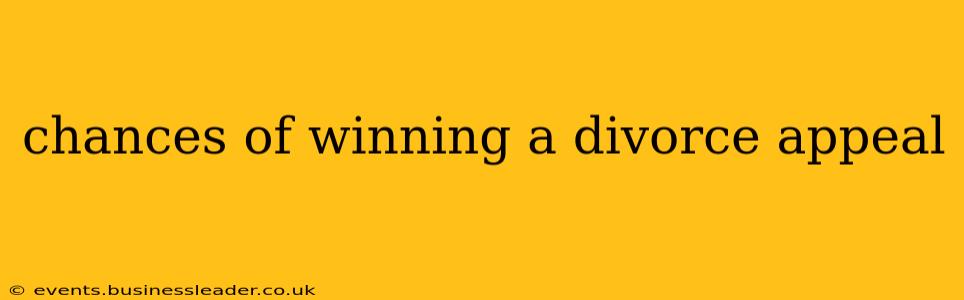chances of winning a divorce appeal