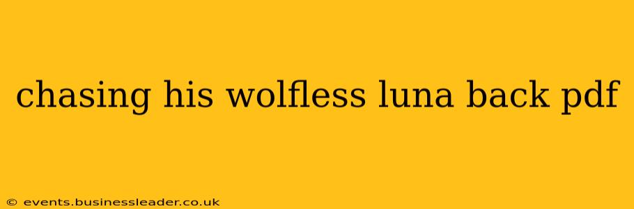 chasing his wolfless luna back pdf