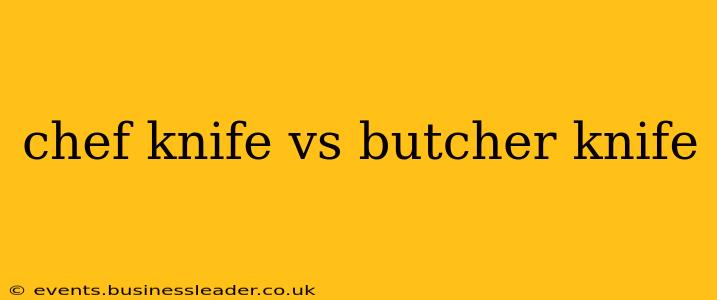 chef knife vs butcher knife