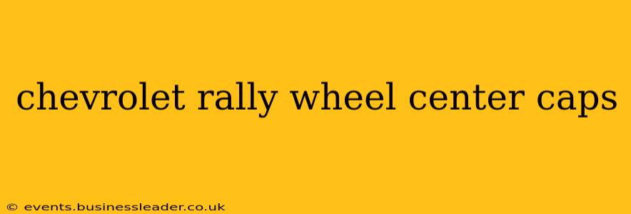chevrolet rally wheel center caps