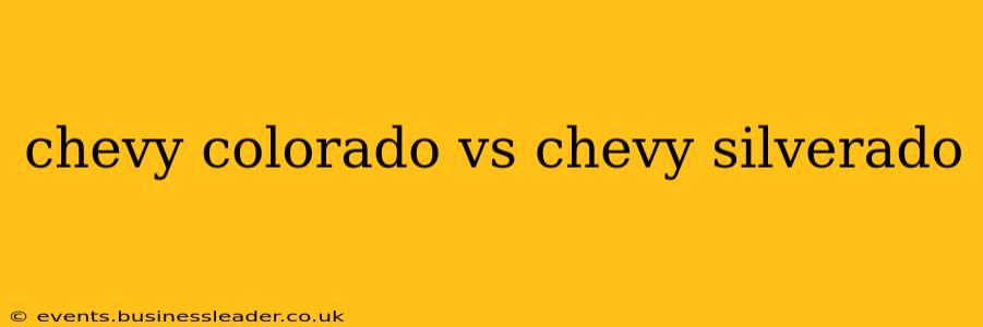 chevy colorado vs chevy silverado