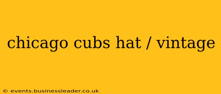 chicago cubs hat / vintage