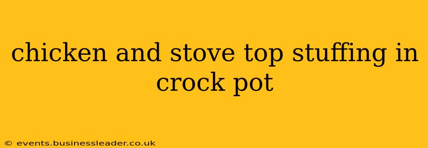 chicken and stove top stuffing in crock pot