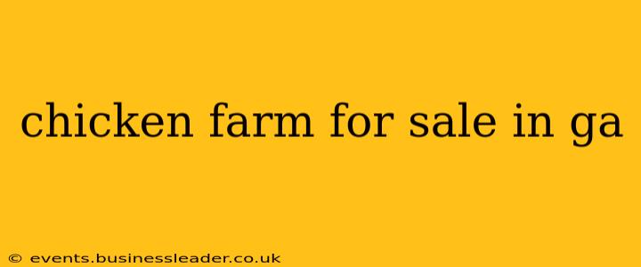 chicken farm for sale in ga