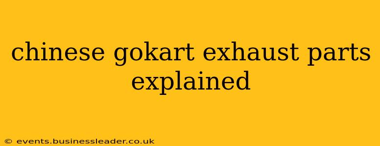 chinese gokart exhaust parts explained