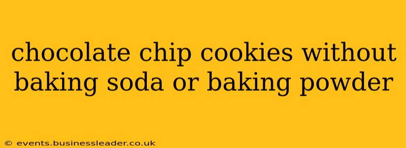 chocolate chip cookies without baking soda or baking powder
