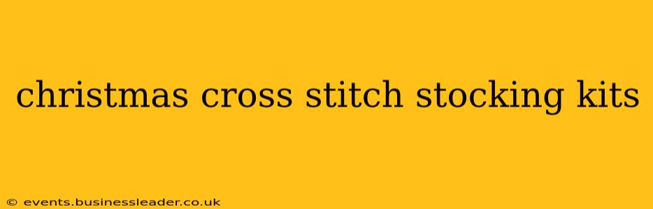 christmas cross stitch stocking kits