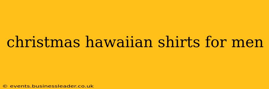 christmas hawaiian shirts for men