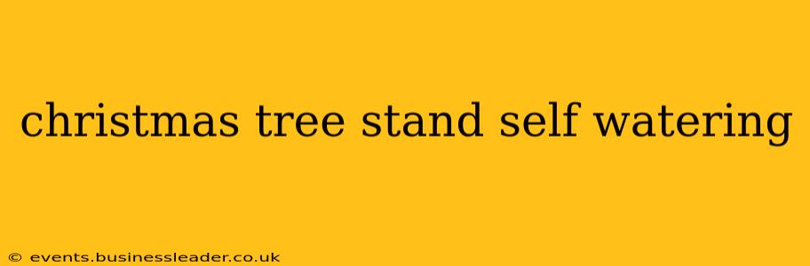 christmas tree stand self watering