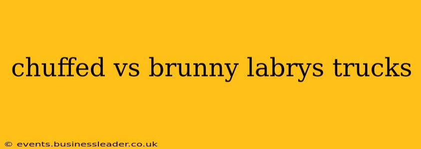 chuffed vs brunny labrys trucks