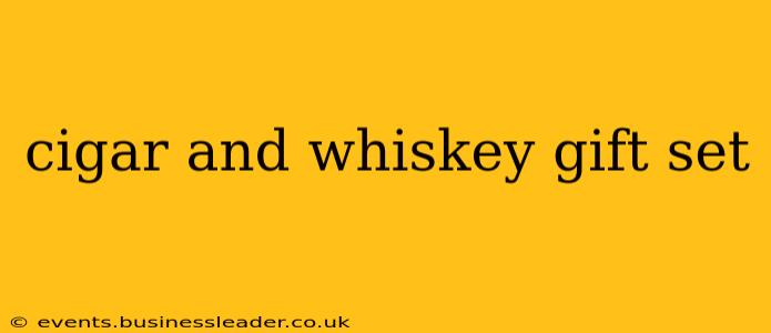 cigar and whiskey gift set