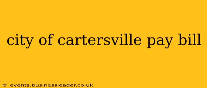 city of cartersville pay bill