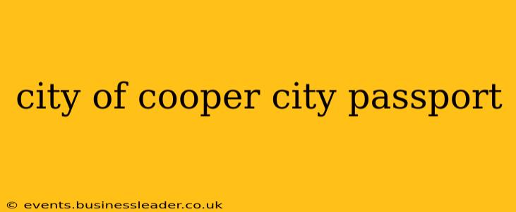 city of cooper city passport