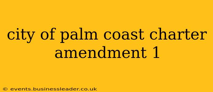 city of palm coast charter amendment 1