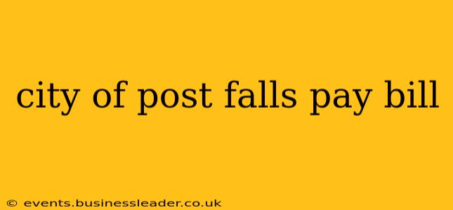 city of post falls pay bill