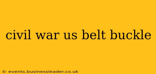 civil war us belt buckle
