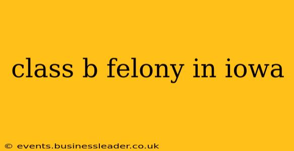 class b felony in iowa