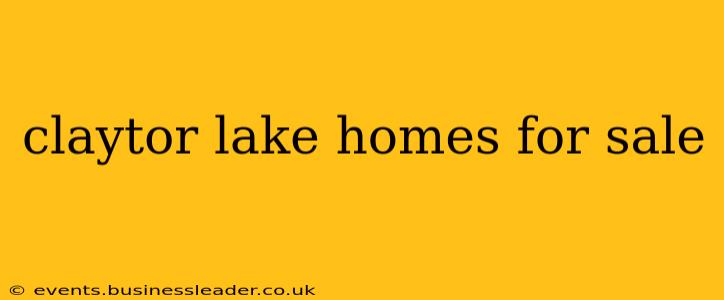 claytor lake homes for sale