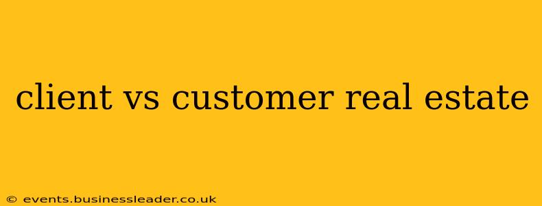 client vs customer real estate