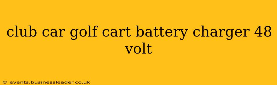 club car golf cart battery charger 48 volt