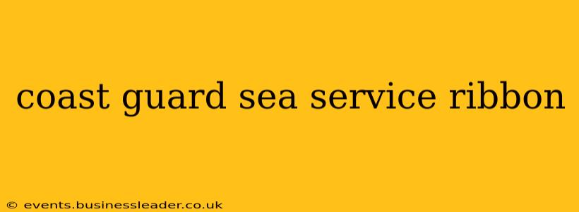 coast guard sea service ribbon