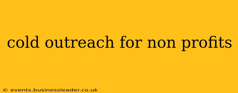 cold outreach for non profits