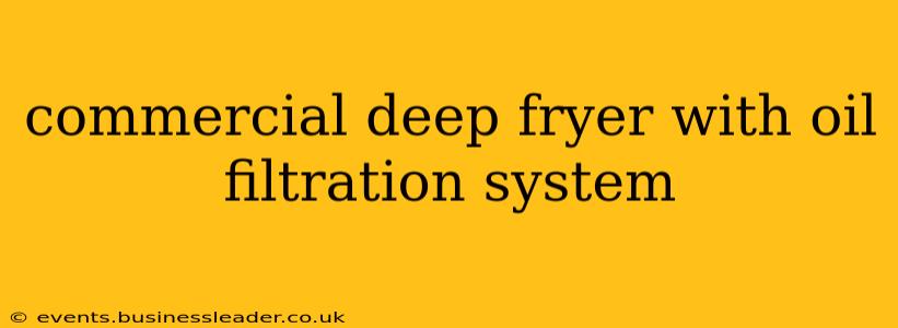 commercial deep fryer with oil filtration system