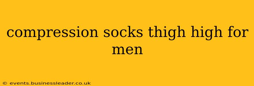 compression socks thigh high for men