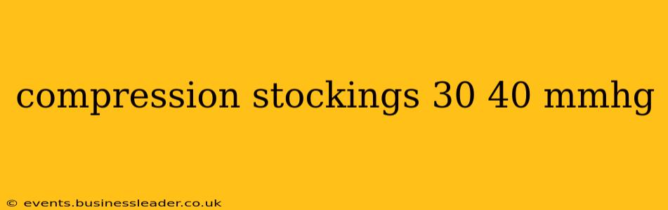 compression stockings 30 40 mmhg