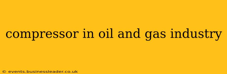 compressor in oil and gas industry