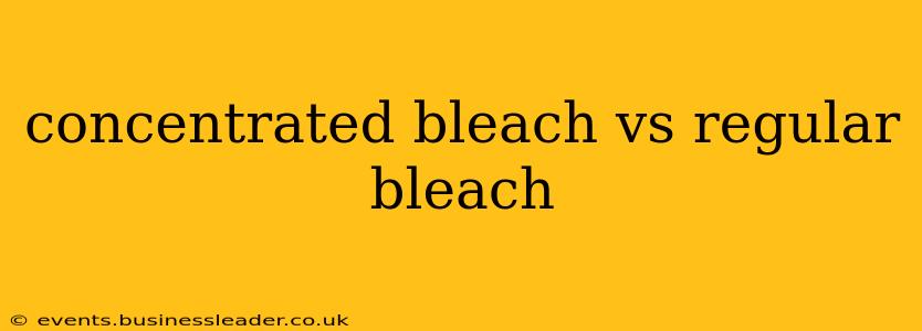 concentrated bleach vs regular bleach