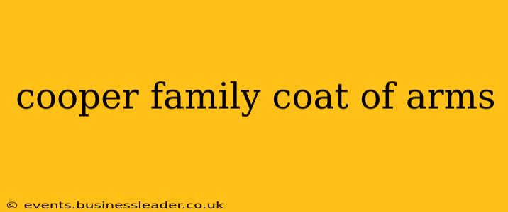 cooper family coat of arms