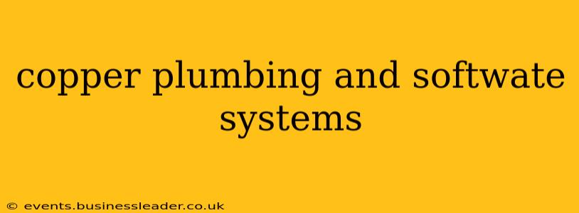 copper plumbing and softwate systems