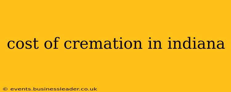 cost of cremation in indiana