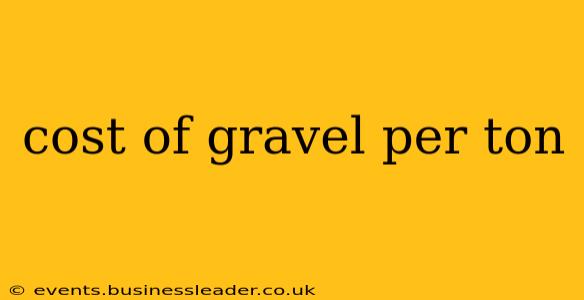 cost of gravel per ton