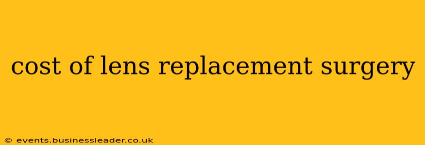 cost of lens replacement surgery