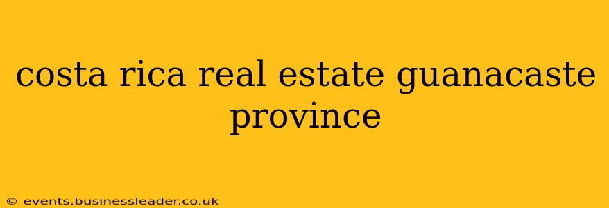 costa rica real estate guanacaste province