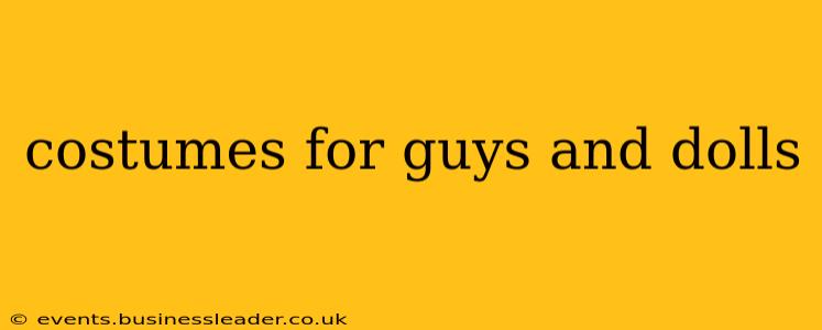costumes for guys and dolls