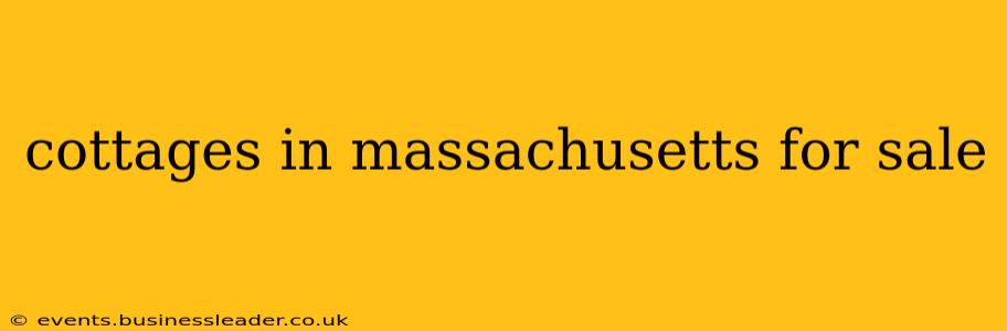 cottages in massachusetts for sale