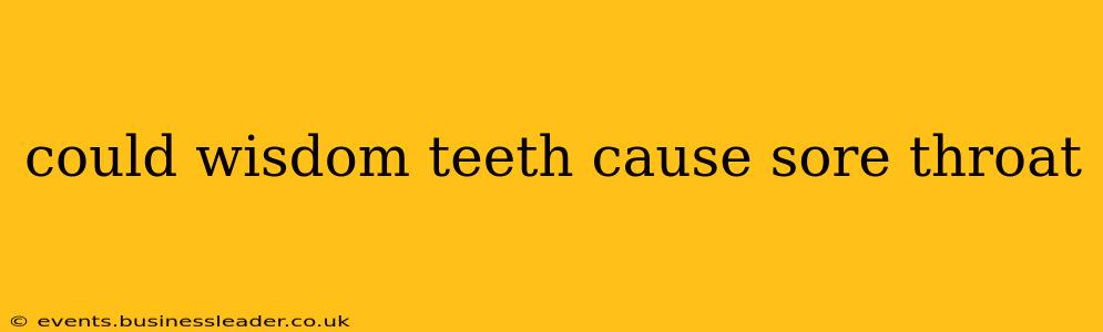 could wisdom teeth cause sore throat