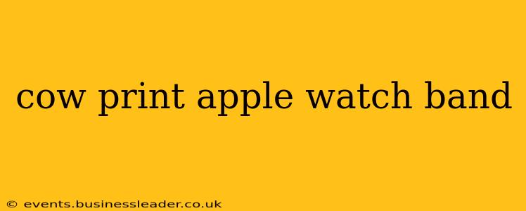 cow print apple watch band