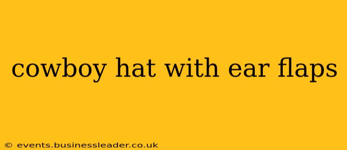 cowboy hat with ear flaps