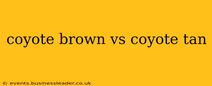 coyote brown vs coyote tan