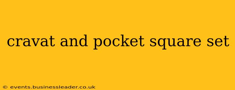 cravat and pocket square set