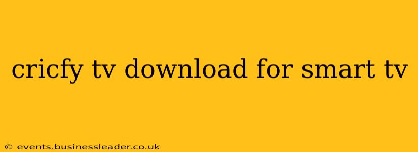 cricfy tv download for smart tv