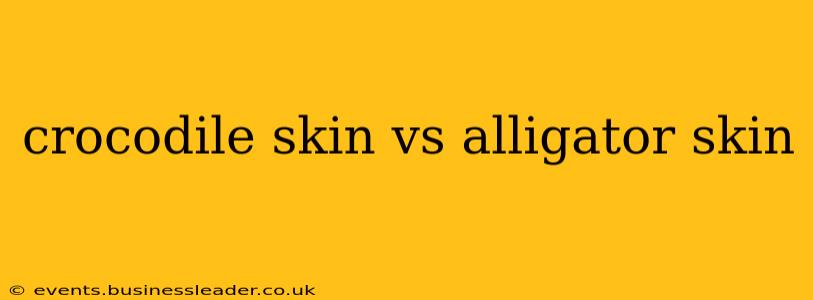 crocodile skin vs alligator skin