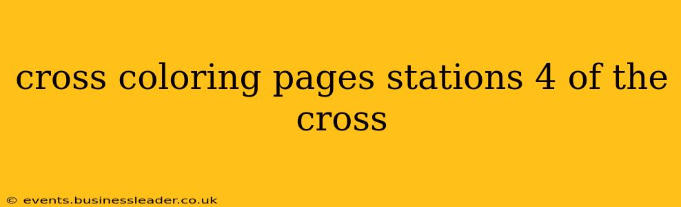 cross coloring pages stations 4 of the cross
