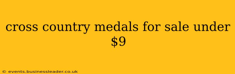 cross country medals for sale under $9